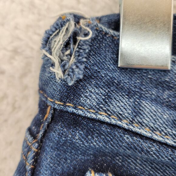 Moussy Vintage Jeans Womens Size 26 Distressed Mid Rise Cropped Skinny - Picture 6 of 15